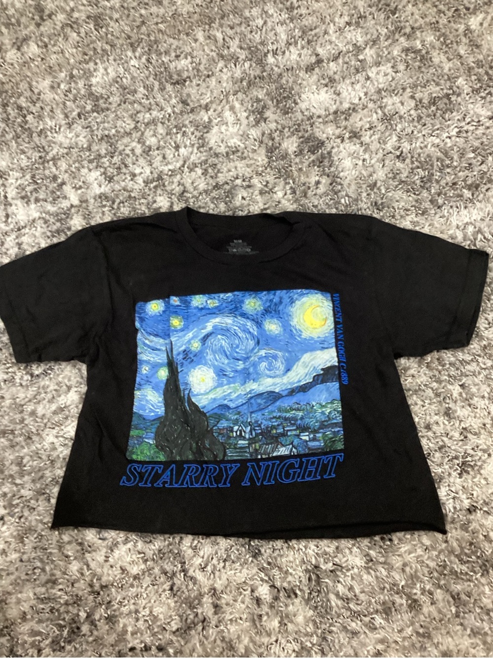 Starry Night Graphic Tee - Black